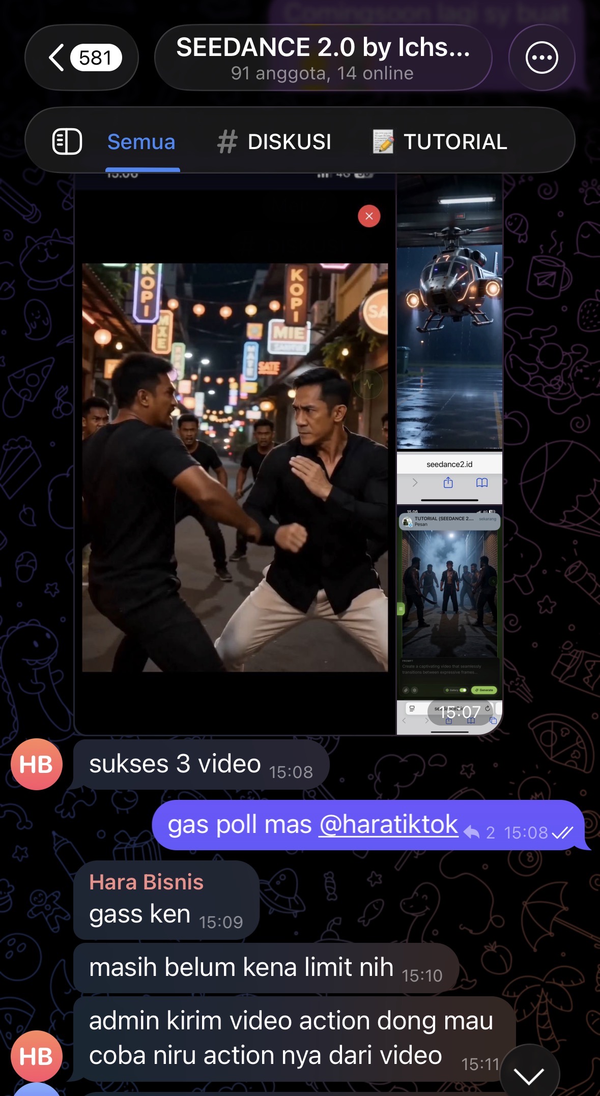 Member sukses 3 video action
