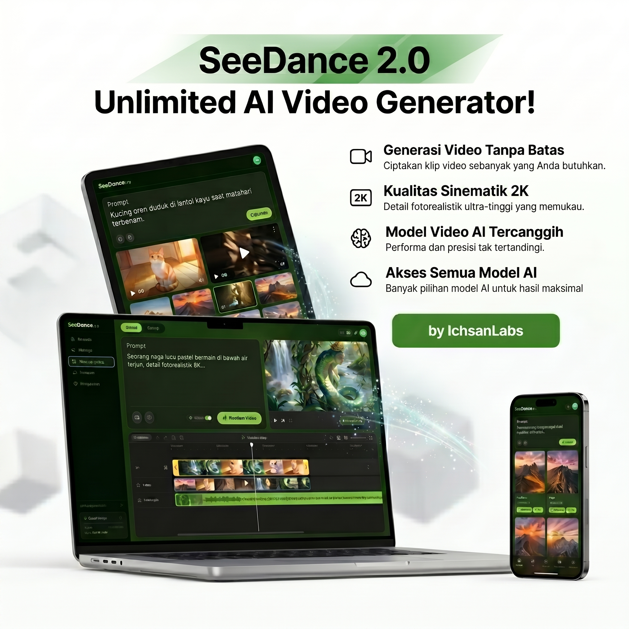 SeeDance 2.0 App Mockup